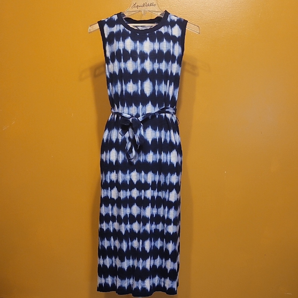 Time and Tru Blue Sheath Dress Sleeveless